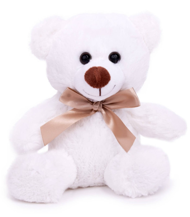 PLUSH BEAR WITH RIBBON 4 COLORS 23 CM Amek toys