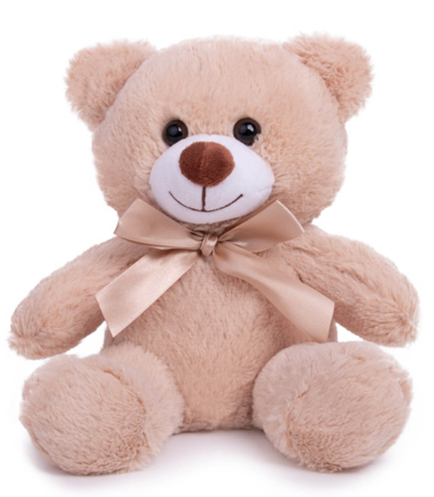 PLUSH BEAR WITH RIBBON 4 COLORS 23 CM Amek toys