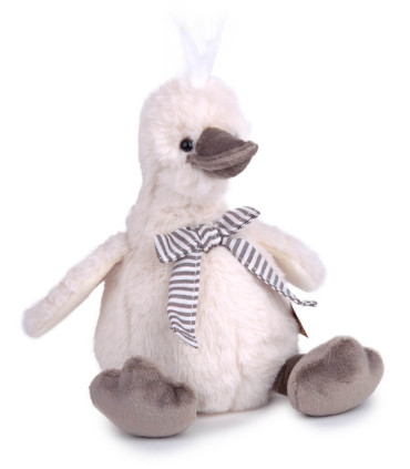 PLUSH WHITE/GRAY DUCK 30 CM Amek toys