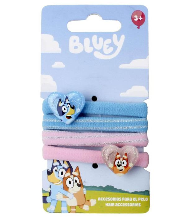 HAIR CLIPS 4 PCS. ON CARD BLUEY Cerda