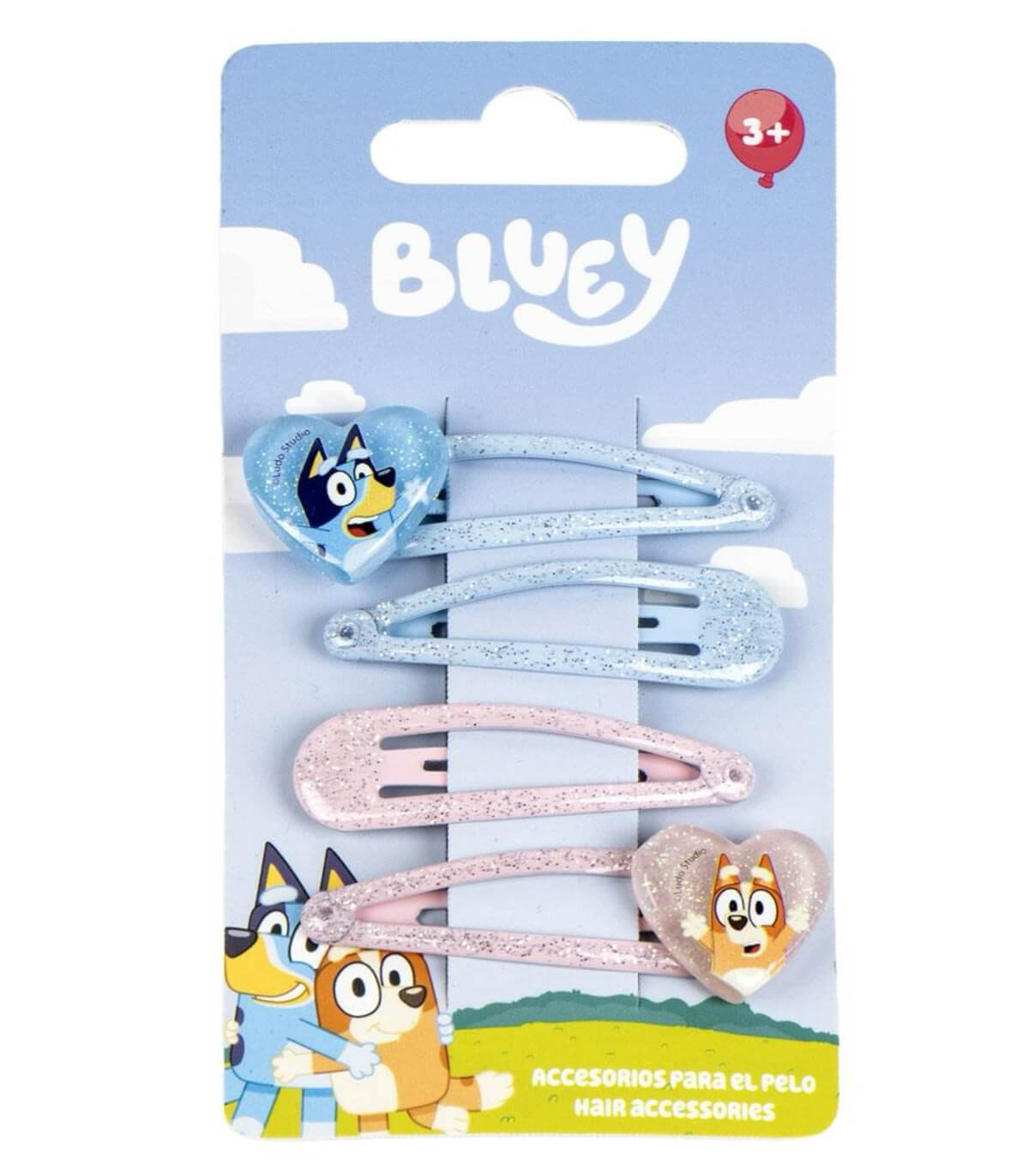 ΦΙΒΙ ΓΙΑ ΜΑΛΛΙΑ 4 ΤΕΜ. ΣΕ ΧΑΡΤΟΝΙ BLUEY Cerda