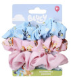 SCRUNCHIE HAIR ELASTIC 3 PCS ON CARD BLUEY
