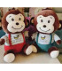 PLUSH MONKEY WITH OVERALLS 30 CM 2 COLORS Armtoys