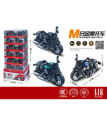 METAL MOTOR 1:16 IN ACRYLIC BOX Armtoys