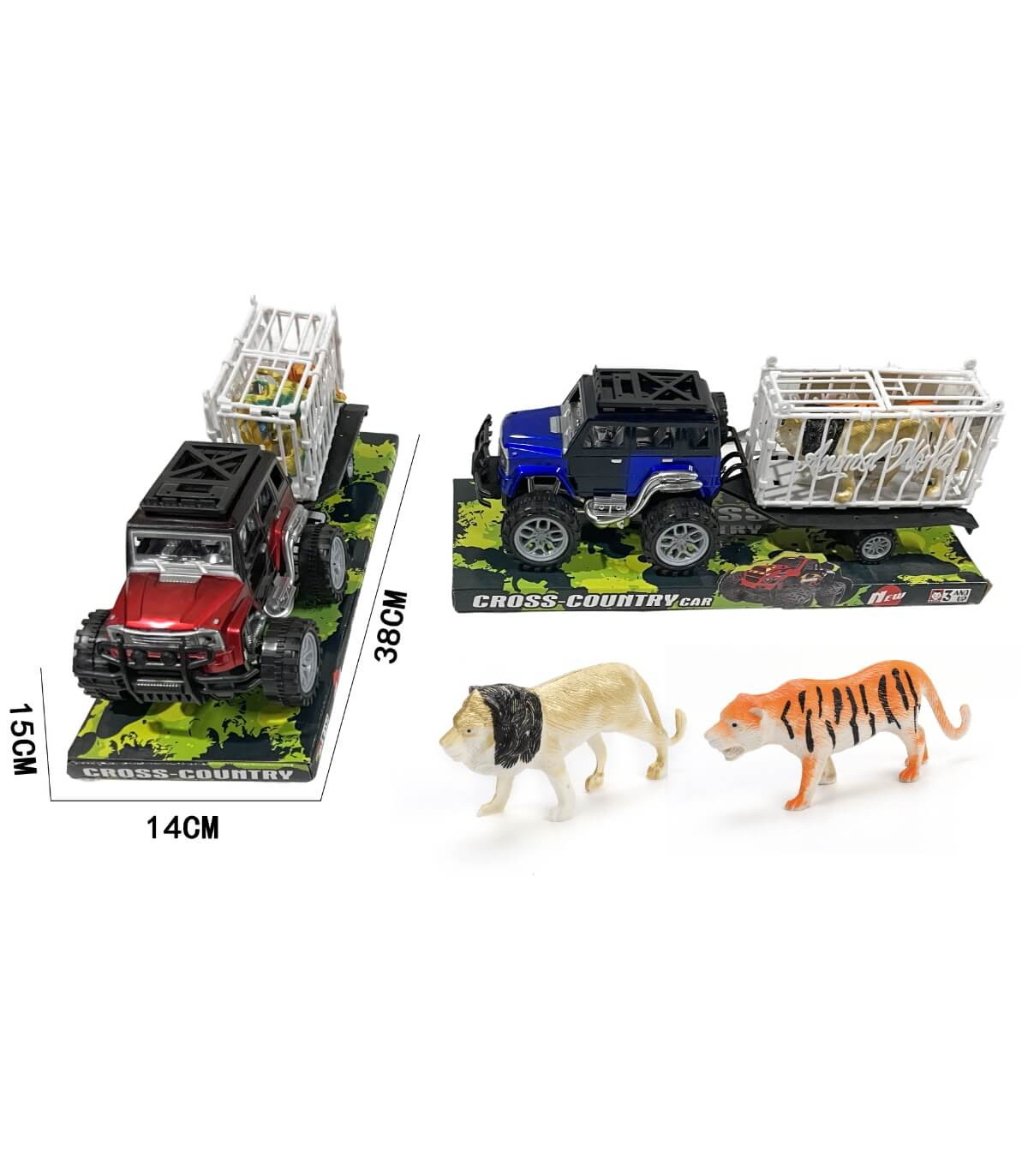 Παιδικό σετ τζιπ με 2 ζώα σε κλουβί Armtoys
