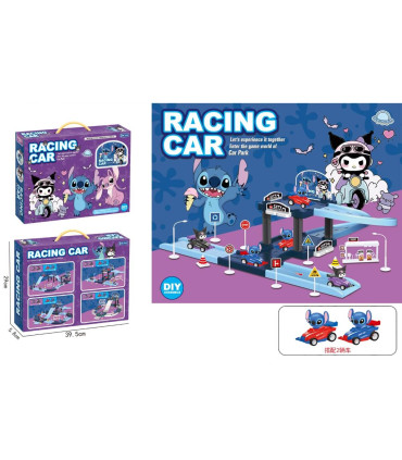 CHILDREN'S MEDIUM PARKING WITH RAMP AND 2 CARS Armtoys