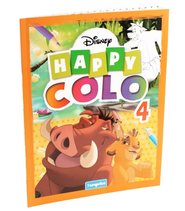 COLORING BOOK 32 PAGES. HAPPY COLO 4 TYPES Europrice