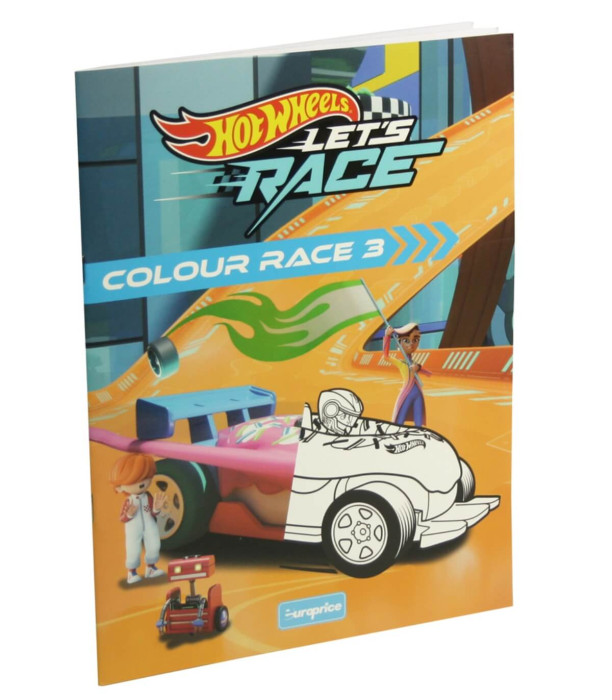 COLORING BOOK 24 PAGES HOT WHEELS 4 TYPES Europrice