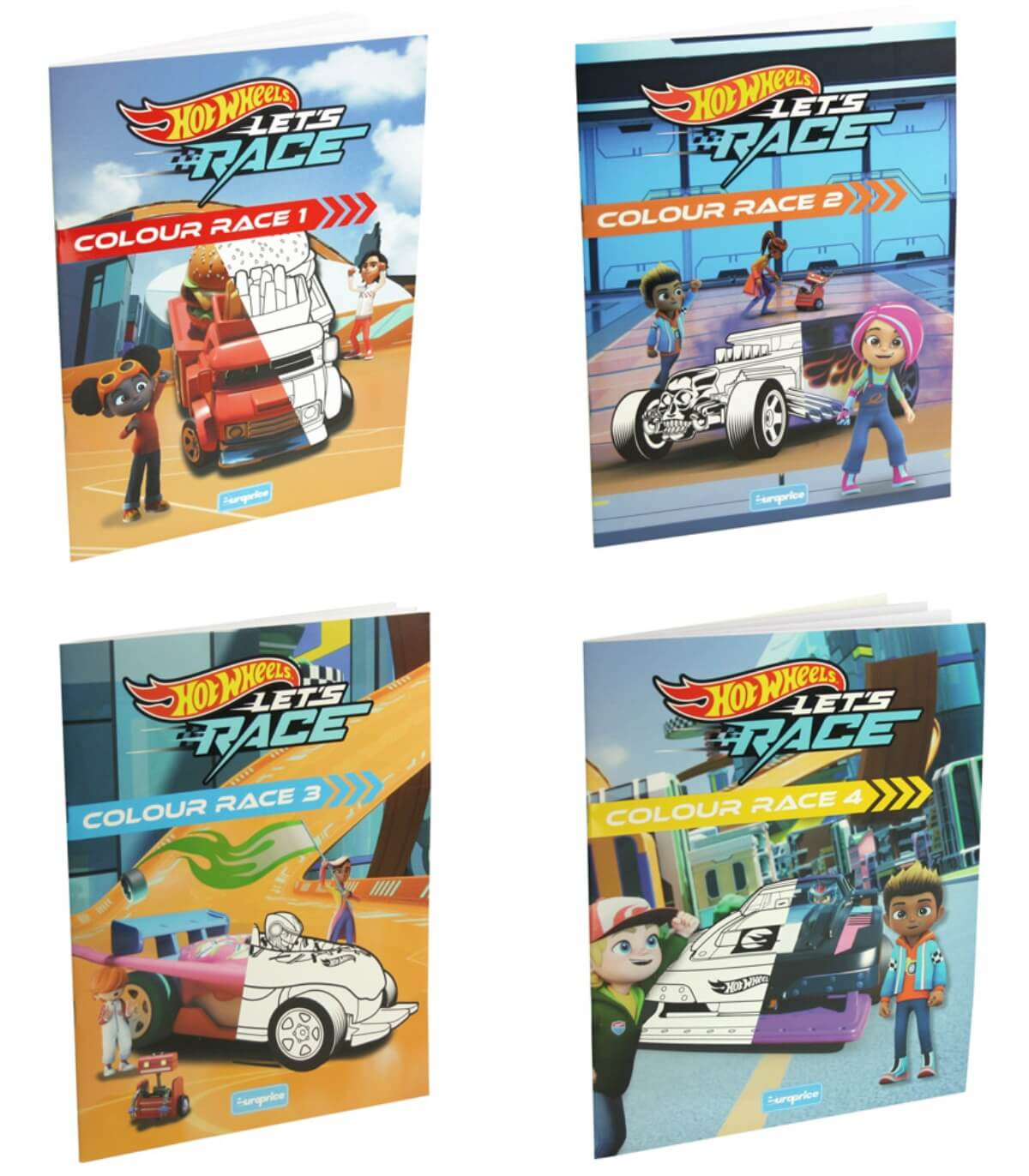 ΒΙΒΛΙΟ ΧΡΩΜΑΤΙΣΜΟΥ 24 ΣΕΛ. HOT WHEELS 4 ΤΥΠΟΙ Europrice