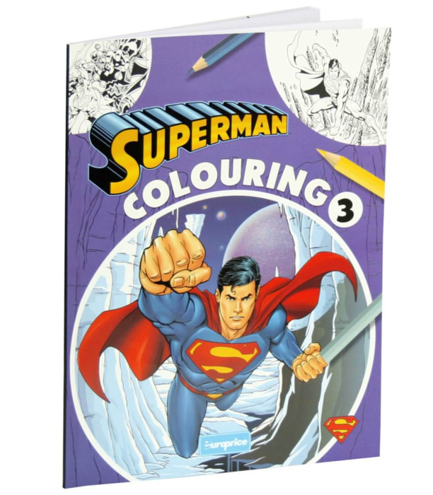 COLORING BOOK 32 PAGES SUPERMAN 4 TYPES Europrice