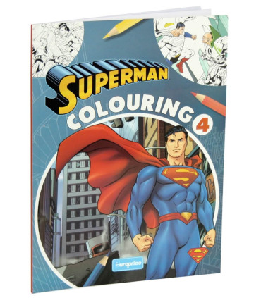 COLORING BOOK 32 PAGES SUPERMAN 4 TYPES Europrice