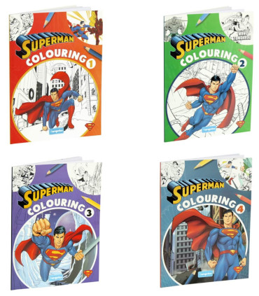ΒΙΒΛΙΟ ΧΡΩΜΑΤΙΣΜΟΥ 32 ΣΕΛ. SUPERMAN 4 ΤΥΠΩΝ Europrice