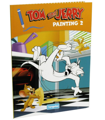 COLORING BOOK 32 PAGES TOM & JERRY 4 TYPES Europrice