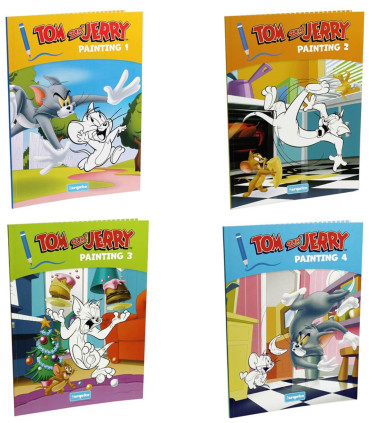 COLORING BOOK 32 PAGES TOM & JERRY 4 TYPES Europrice