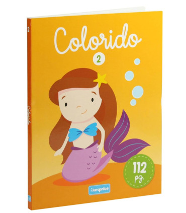 COLORING BOOK 112 PAGES COLORFUL ANIMALS 4 TYPES Europrice