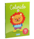COLORING BOOK 112 PAGES COLORFUL ANIMALS 4 TYPES Europrice