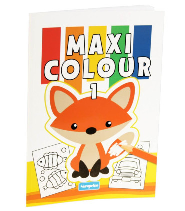 COLORING BOOK 32 PAGES MAXI COLOUR 4 TYPES Europrice