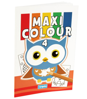 COLORING BOOK 32 PAGES MAXI COLOUR 4 TYPES Europrice