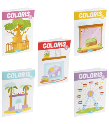 COLORING BOOK 16 PAGES COLORIS 5 TYPES Europrice