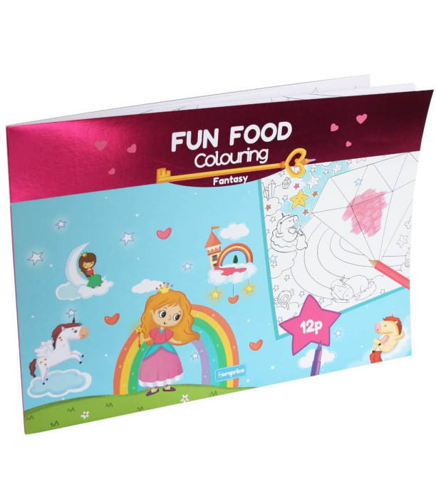 BIG COLORING BOOK ALBUM 24 PAGES JUNGLE/FANTASY Europrice