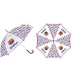 CHILDREN'S UMBRELLA MECHANICAL EVA TRANSPARENT FC BARCELONA