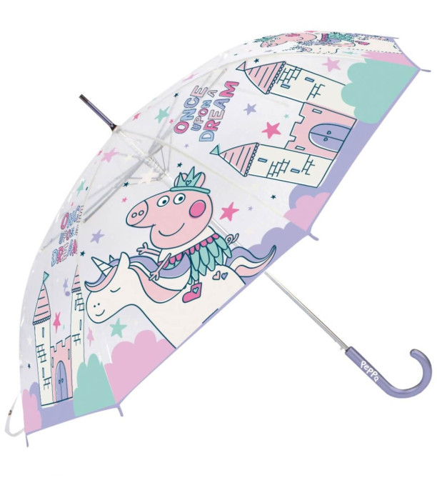 ΜΗΧΑΝΙΚΗ ΠΑΙΔΙΚΗ ΟΜΠΡΕΛΑ EVA ΔΙΑΦΑΝΗ PEPPA PIG Arditex