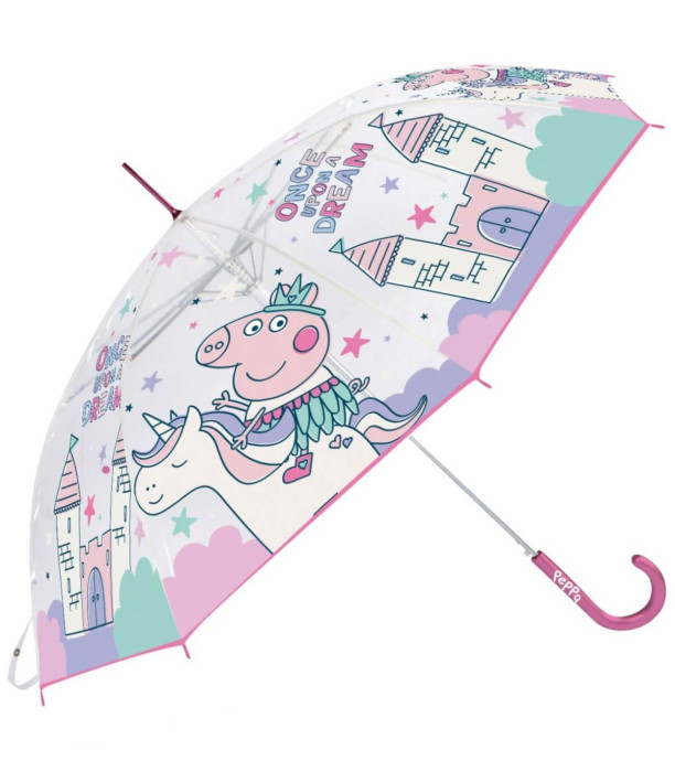 ΜΗΧΑΝΙΚΗ ΠΑΙΔΙΚΗ ΟΜΠΡΕΛΑ EVA ΔΙΑΦΑΝΗ PEPPA PIG Arditex