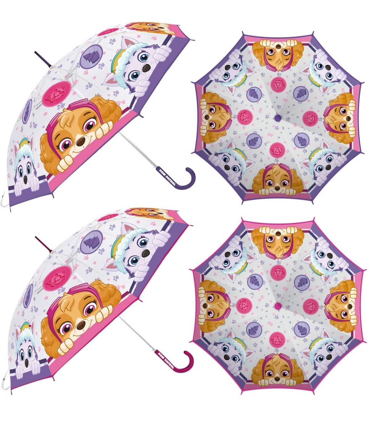CHILDREN'S UMBRELLA MECHANICAL EVA TRANSPARENT PAW PATROL SKYE Arditex