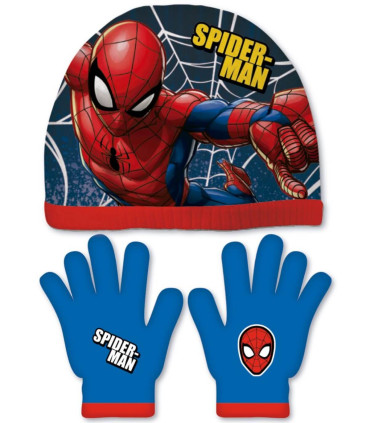 CHILDREN'S HAT 51/54 + SPIDERMAN GLOVES Arditex