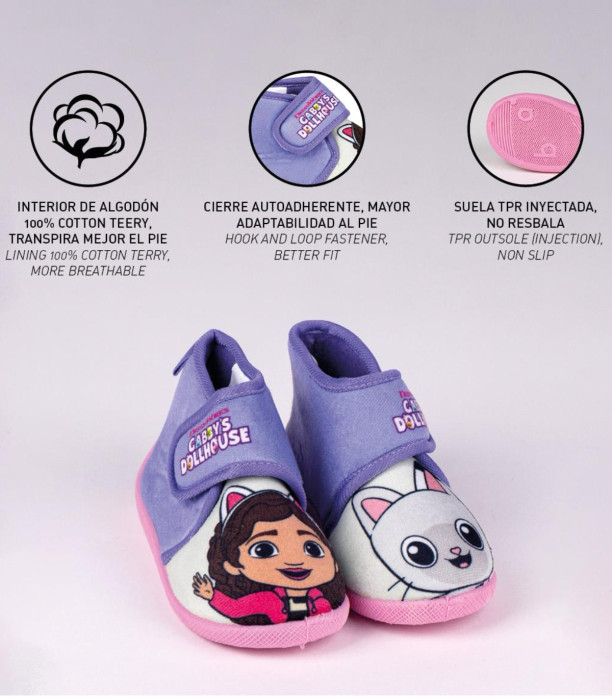 CHILDREN'S CLOSED SLIPPERS GABBY'S DOLLHOUSE SIZE 21-26 SERIES Cerda