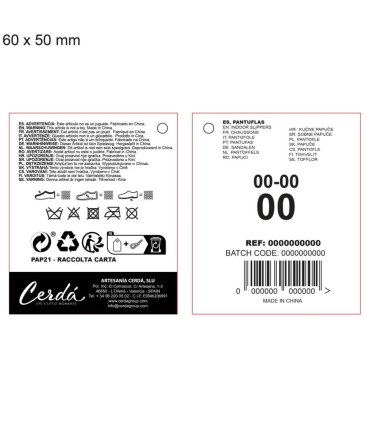 CHILDREN'S HOME SLIPPERS WITH EMBROIDERY STITCH 30-37 SERIES Cerda