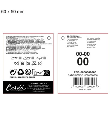 CHILDREN'S PLUSH SLIPPERS WITH EMBROIDERY STITCH 30-37 SERIES Cerda