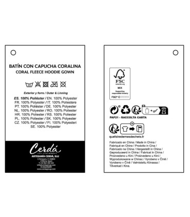 CHILDREN'S BATHROBE 3-6 YEARS. PAW PATROL Cerda