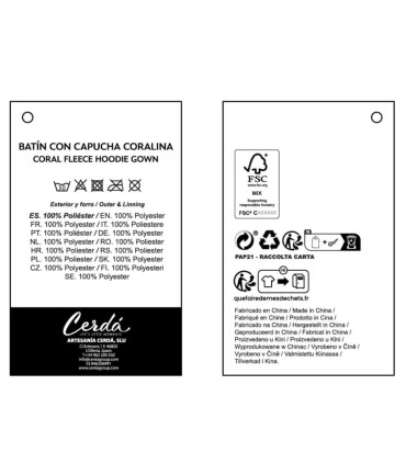 CHILDREN'S BATHROBE 6-14 YEARS. STITCH Cerda