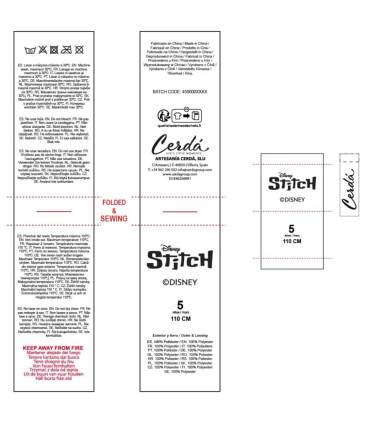 CHILDREN'S BATHROBE 6-14 YEARS. STITCH Cerda