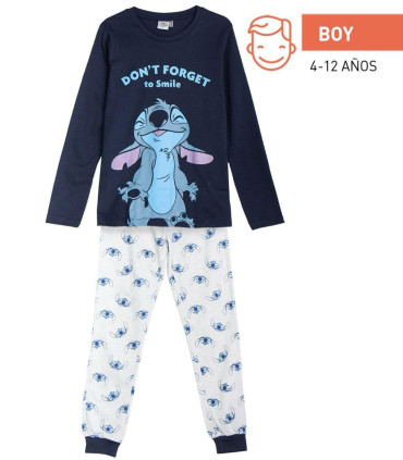 WINTER CHILDREN'S PAJAMA 6-14 YEARS. STITCH BOY Cerda