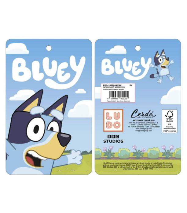 ΧΕΙΜΕΡΙΝΗ ΠΑΙΔΙΚΗ ΠΥΖΑΜΑ 3-6 ΕΤΩΝ. BLUEY ΚΟΡΙΤΣΙ Cerda