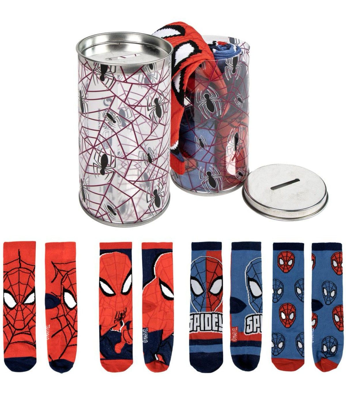 CHILDREN'S SOCKS 4 PAIRS IN A JAR 23-34 SPIDERMAN Cerda