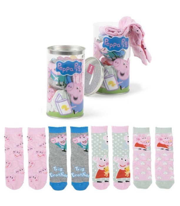 ΠΑΙΔΙΚΕΣ ΚΑΛΤΣΕΣ 4 ΖΕΥΓΑΡΙΑ ΣΕ ΒΑΖΟ 23-30 PEPPA PIG Cerda