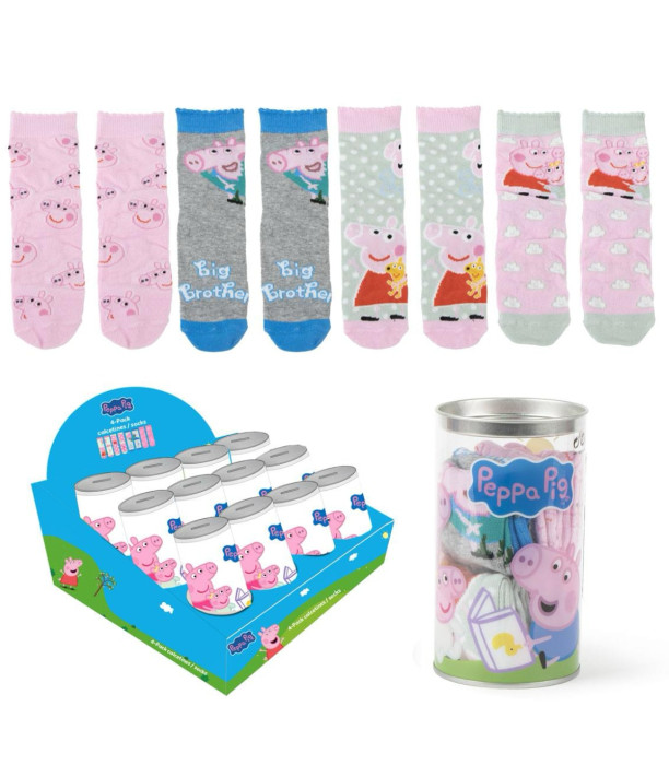 ΠΑΙΔΙΚΕΣ ΚΑΛΤΣΕΣ 4 ΖΕΥΓΑΡΙΑ ΣΕ ΒΑΖΟ 23-30 PEPPA PIG Cerda