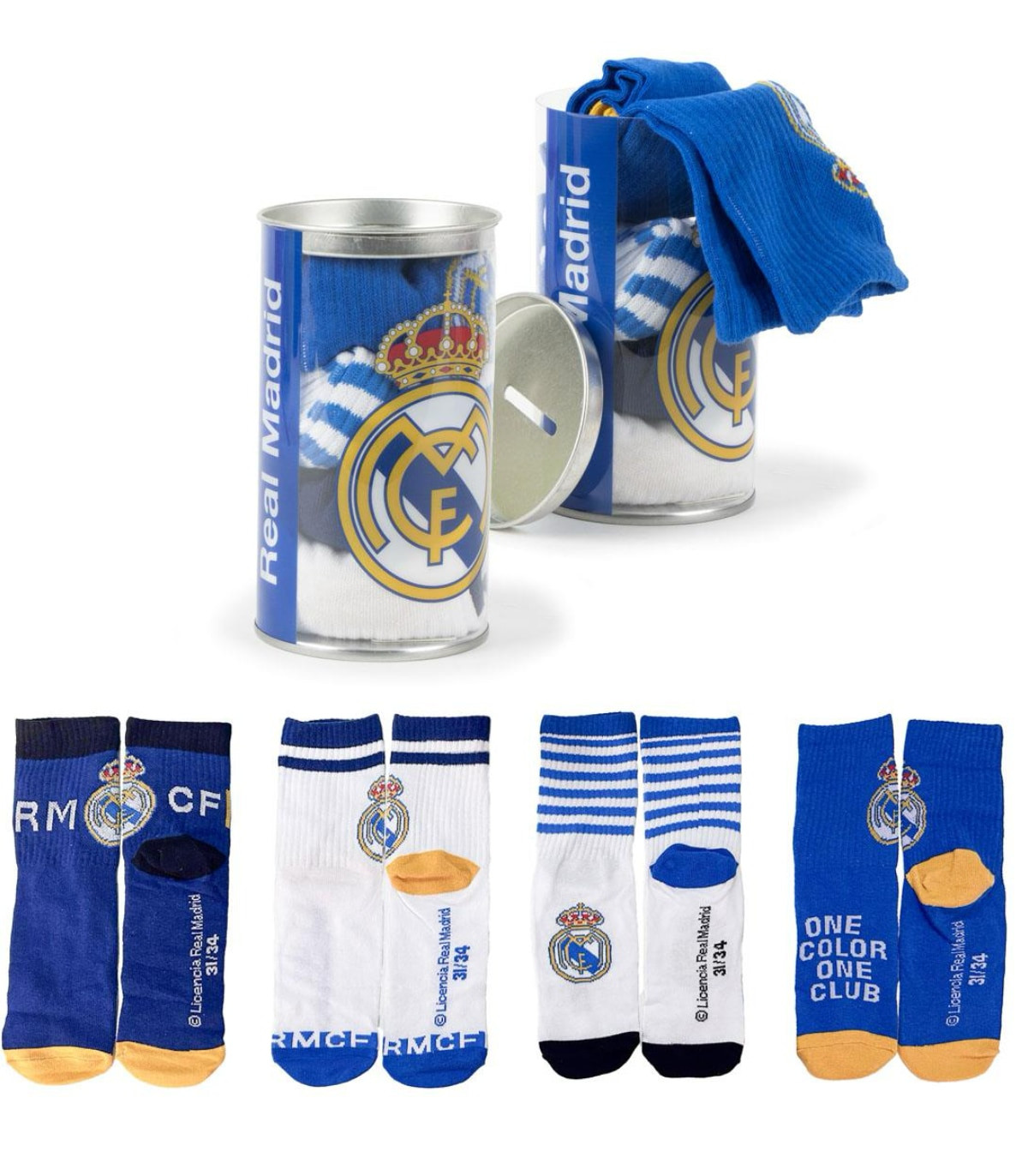 ΠΑΙΔΙΚΕΣ ΚΑΛΤΣΕΣ 4 ΖΕΥΓΑΡΙΑ ΣΕ ΒΑΖΟ 27-38 REAL MADRID Cerda