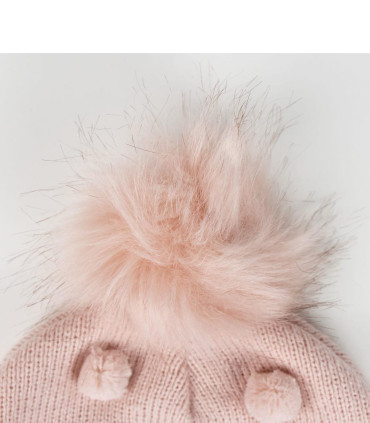 CHILDREN'S KNITTED HAT WITH POM POMS MINNIE Cerda