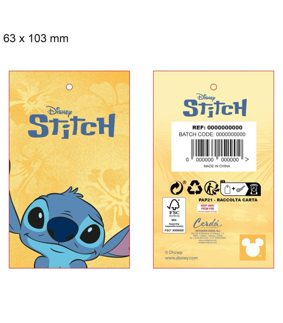 ΠΑΙΔΙΚΟ ΧΕΙΜΕΡΙΝΟ ΚΑΠΕΛΟ STITCH ΜΕ ΑΥΤΙΑ ΜΠΛΕ Cerda