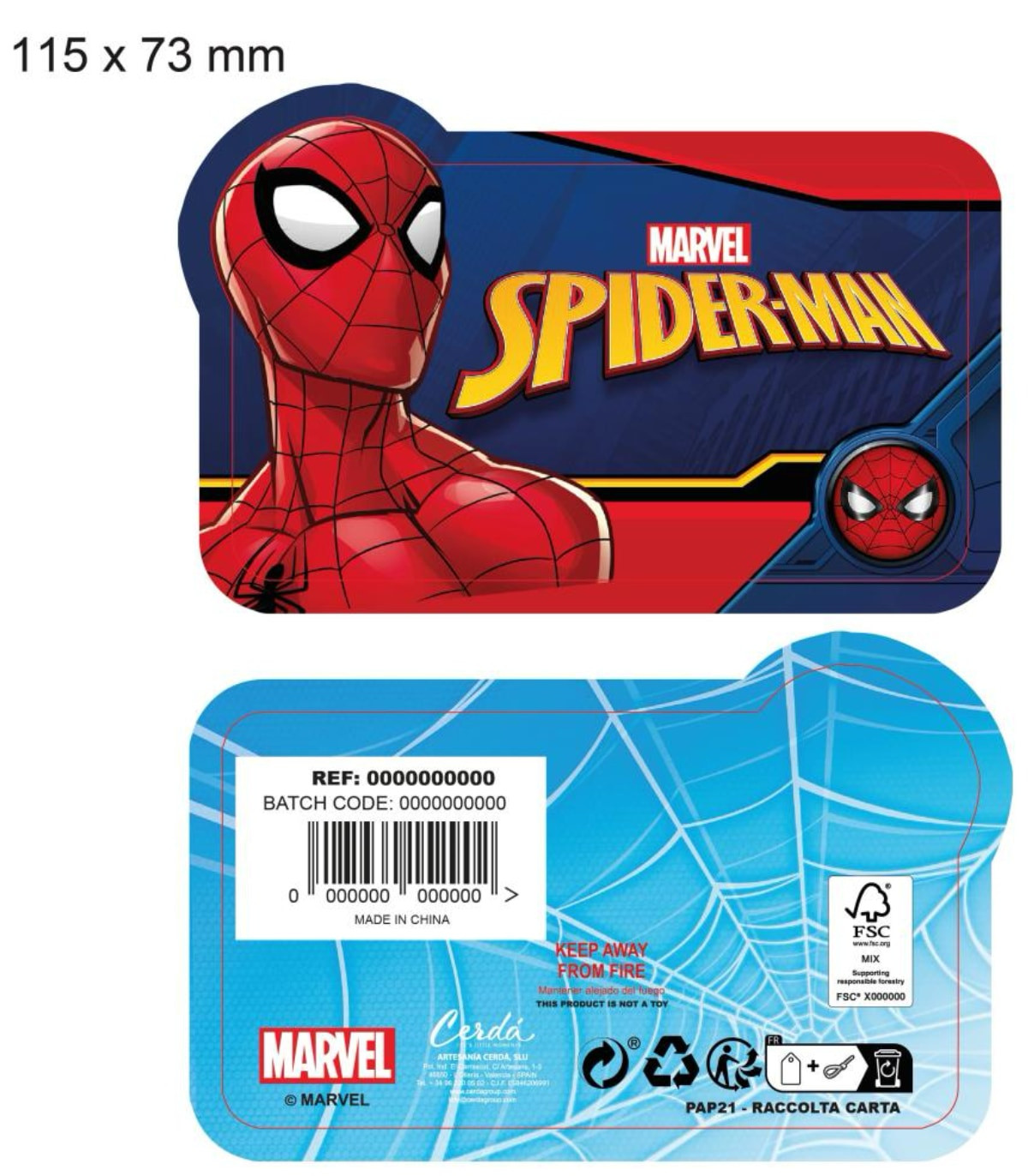 ΠΑΙΔΙΚΟ ΚΑΠΕΛΟ ΜΕ ΓΑΝΤΙΑ SPIDERMAN Cerda