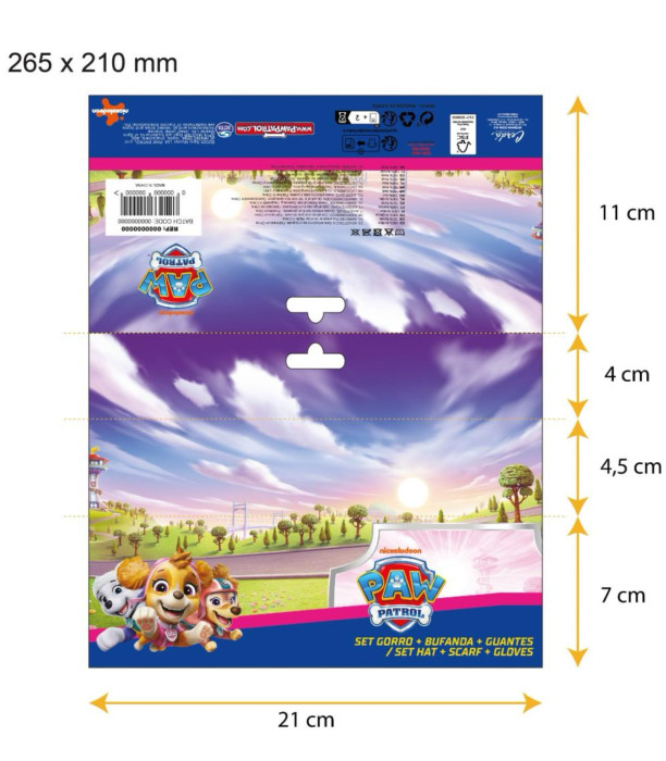 ΠΑΙΔΙΚΟ ΚΑΠΕΛΟ ΜΕ ΣΑΛ ΜΕ ΓΑΝΤΙΑ PAW PATROL SKY Cerda