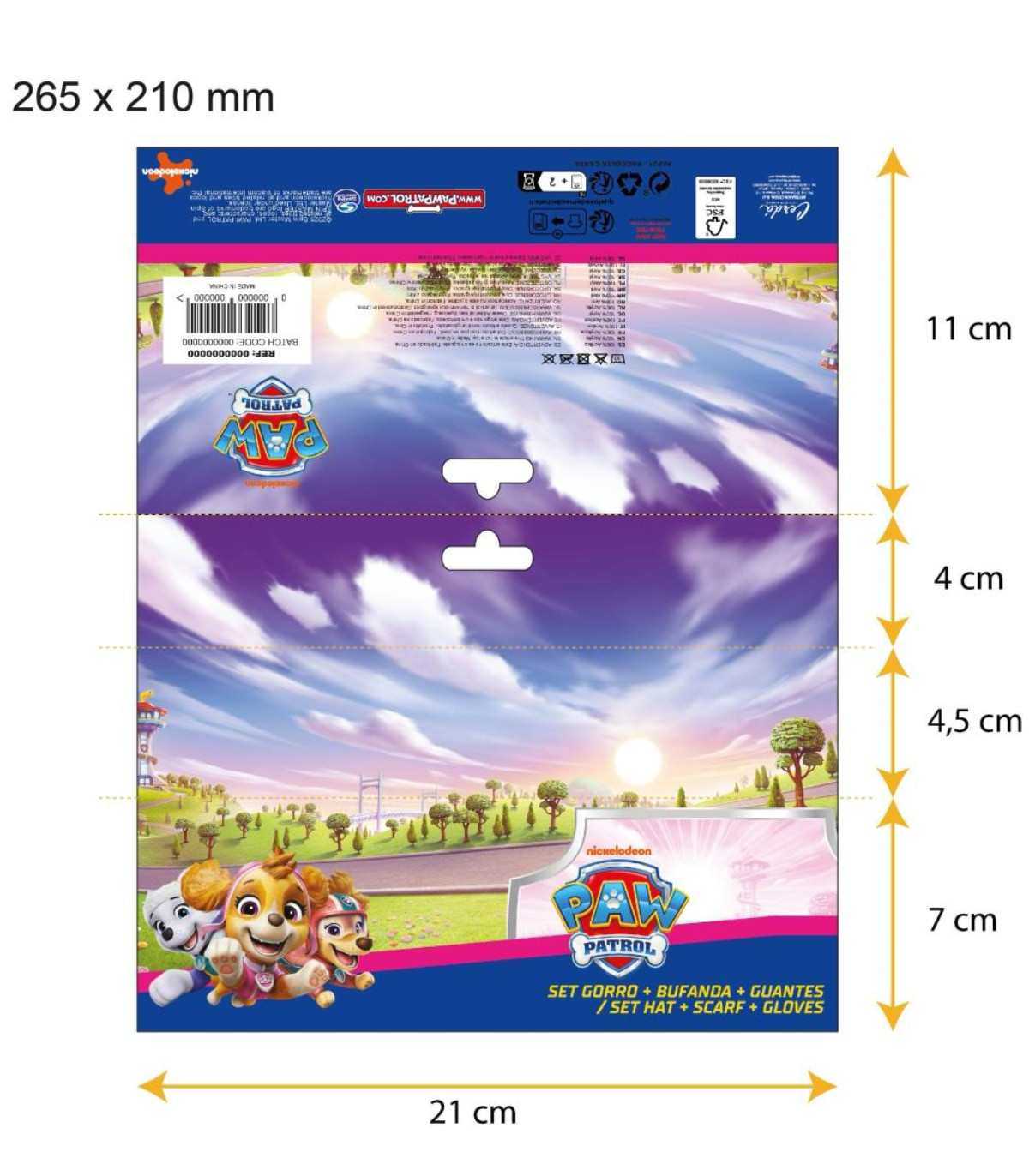 ΠΑΙΔΙΚΟ ΚΑΠΕΛΟ ΜΕ ΣΑΛ ΜΕ ΓΑΝΤΙΑ PAW PATROL SKY Cerda